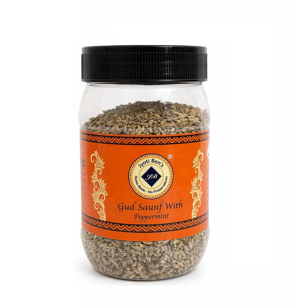 Jyoti Ben's Gud Saunf with Peppermint jar